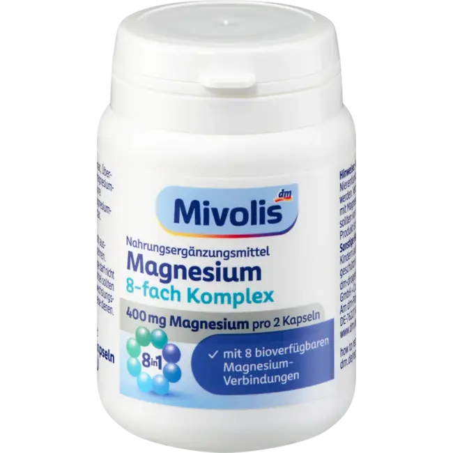 Mivolis Magnesium 8-Voudig Complex Capsules 60 Capsules 42 g