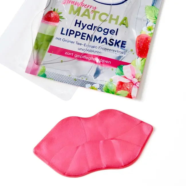 Balea Lippenmasker Hydrogel Strawberry Matcha 1.0 St