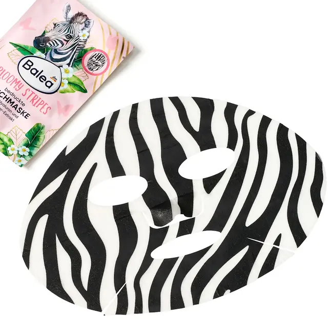 Balea Sheetmask Bloomy Stripes 1 St