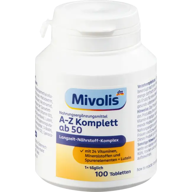 Mivolis A-Z Compleet Depot Vanaf 50, 100 Tabletten, 150g