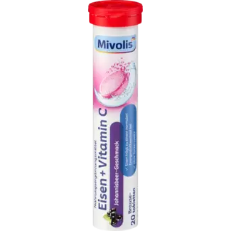 Mivolis Mivolis Ijzer + Vitamine C Bruistabletten 20 St.