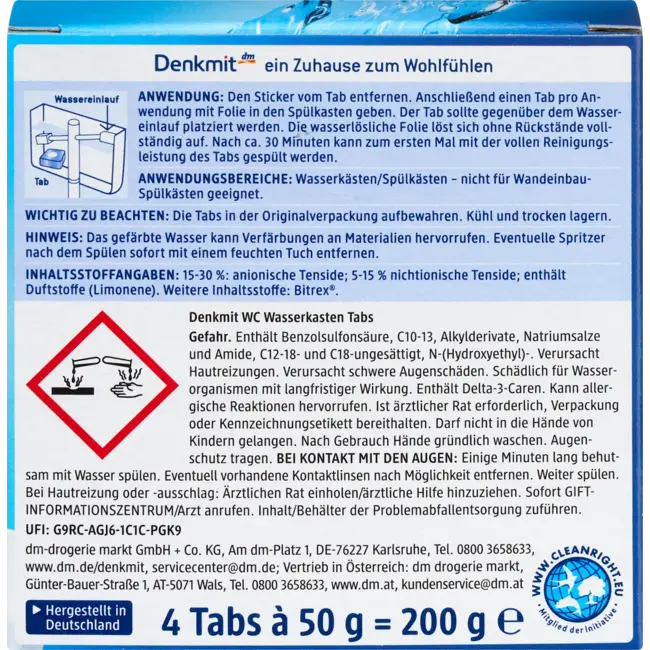 Denkmit Toilet Waterbak Tabs 4.0 St