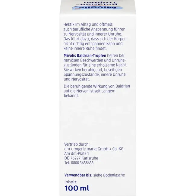 Mivolis Valeriaan Druppels 100 ml