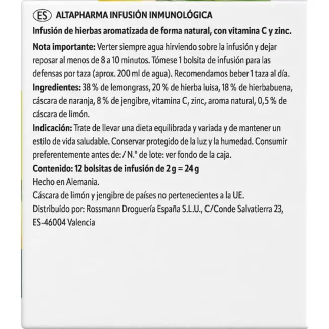 ALTAPHARMA Immuun Thee 12x2g