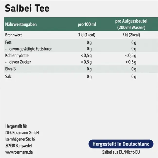 ALTAPHARMA Salie Thee 12x1,6g