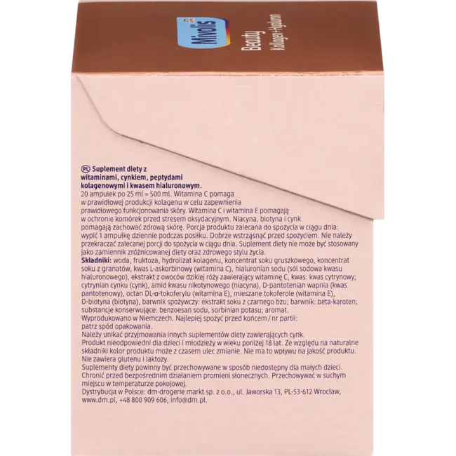 Mivolis Beauty Collageen + Hyaluron, Drinkampullen, 20 St. 500 ml