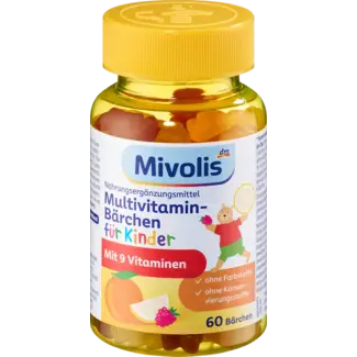 Mivolis Mivolis Multivitamineberen Voor Kinderen Fruitgummies, 60 St.