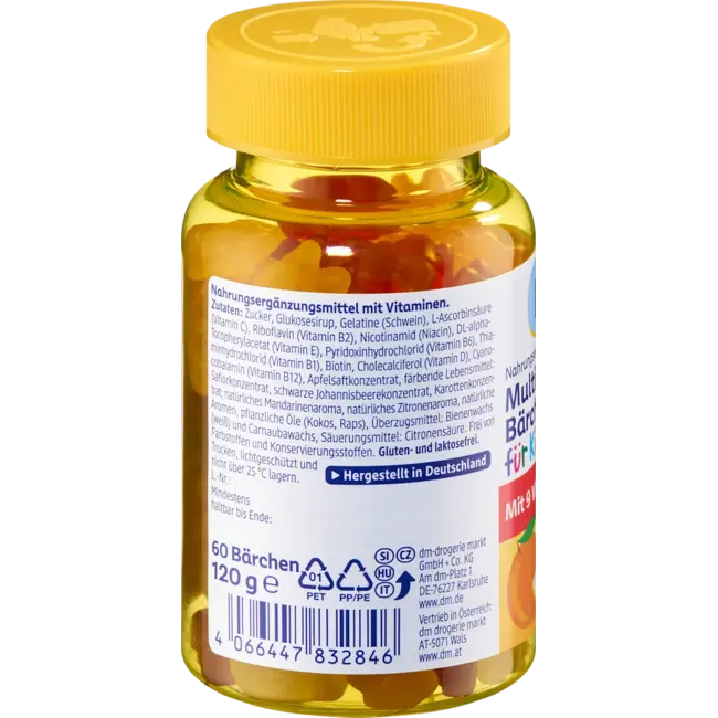 Mivolis Multivitamineberen Voor Kinderen Fruitgummies, 60 St. 120.0 g