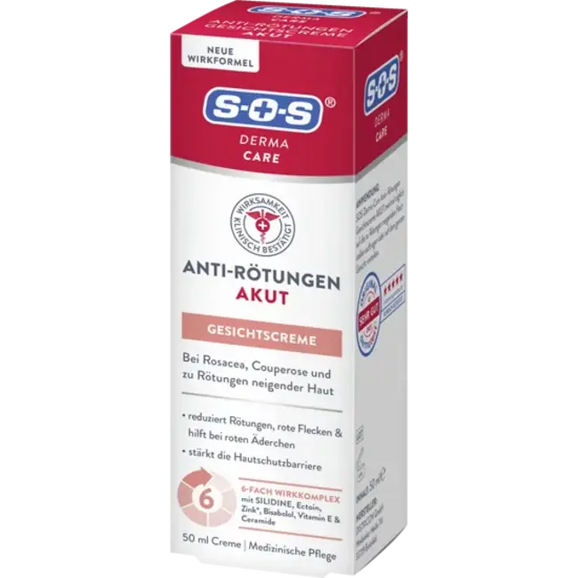 SOS Gezichtscrème Anti-roodheid Acuut 50 ml