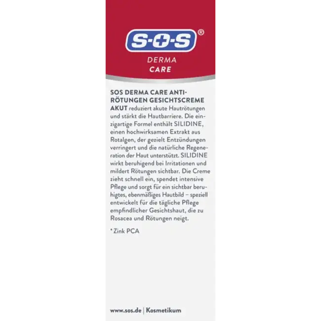 SOS Gezichtscrème Anti-roodheid Acuut 50 ml