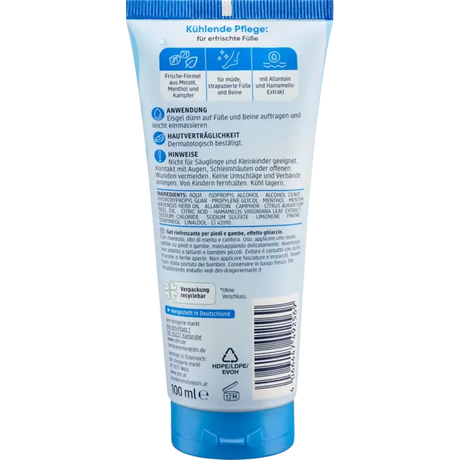 Balea Voet & Been Ijsgel 100 ml