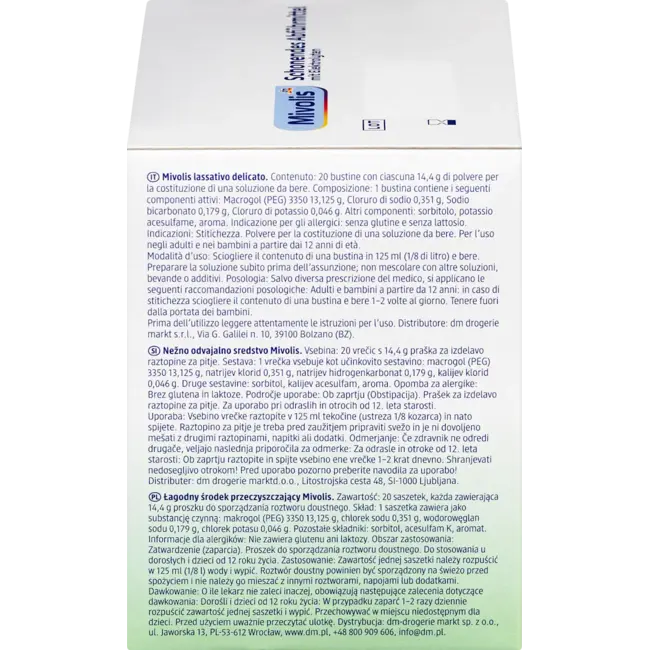 Mivolis Zacht Laxeermiddel 20 St