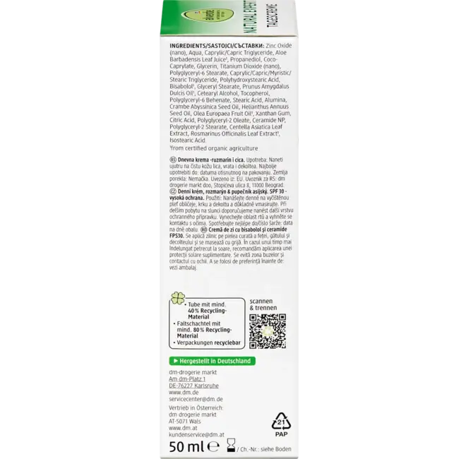 alverde NATURKOSMETIK Natural Expert Dagcrème 50 ml
