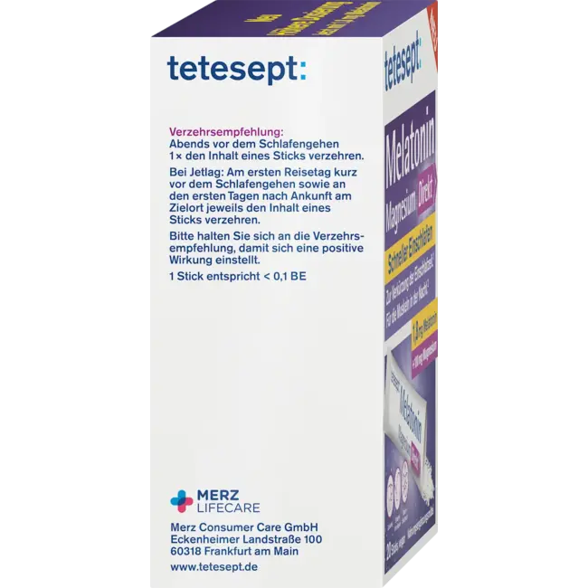Tetesept Melatonine Magnesium Direkt Sticks 36 g