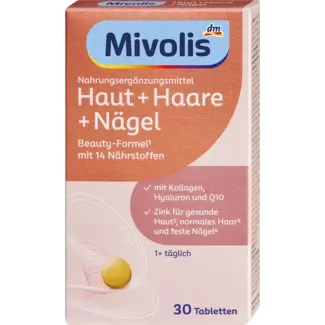 Mivolis Mivolis Huid Haar Nagels, 30 St