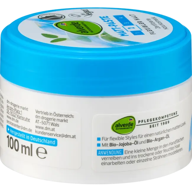 alverde NATURKOSMETIK Styling Mattpaste 100.0 ml