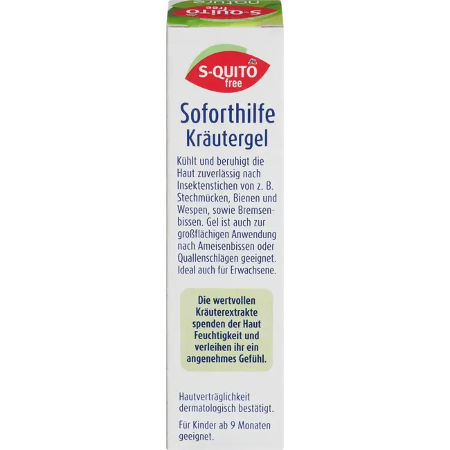S-quitofree Insectenbeet Noodhulp Kids Met Kruiden, Nature 15 ml