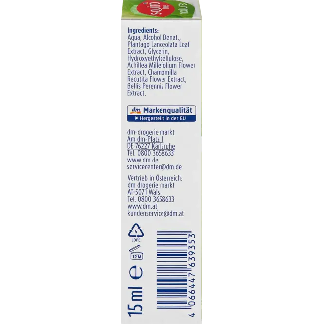S-quitofree Insectenbeet Noodhulp Kids Met Kruiden, Nature 15 ml