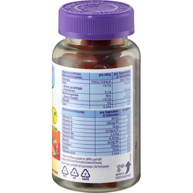 Mivolis Multivitamine Gummies 60 St 120.0 g