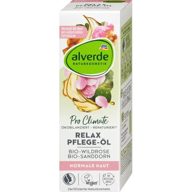 alverde NATURKOSMETIK Relax Verzorgingsolie Wilde Roos 100 ml