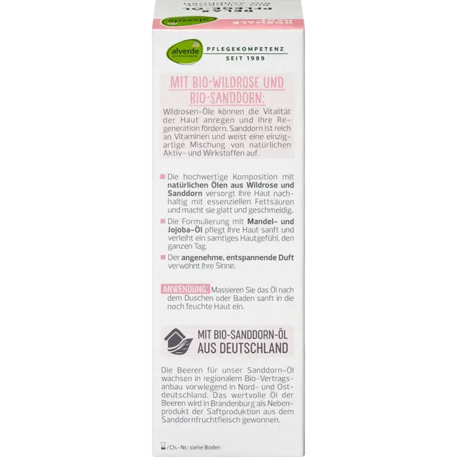 alverde NATURKOSMETIK Relax Verzorgingsolie Wilde Roos 100 ml