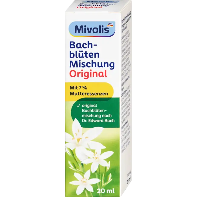 Mivolis Bachbloesems Druppels Origineel 20 ml