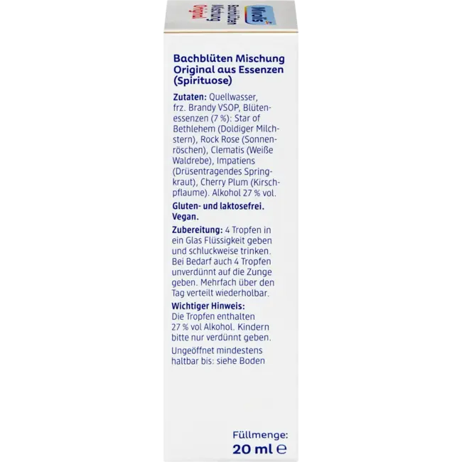 Mivolis Bachbloesems Druppels Origineel 20 ml