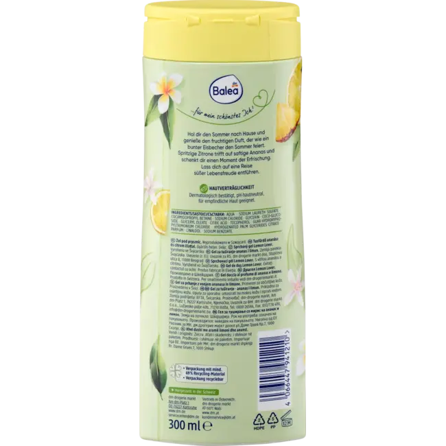 Balea Douchegel Lemon Lover 300 ml