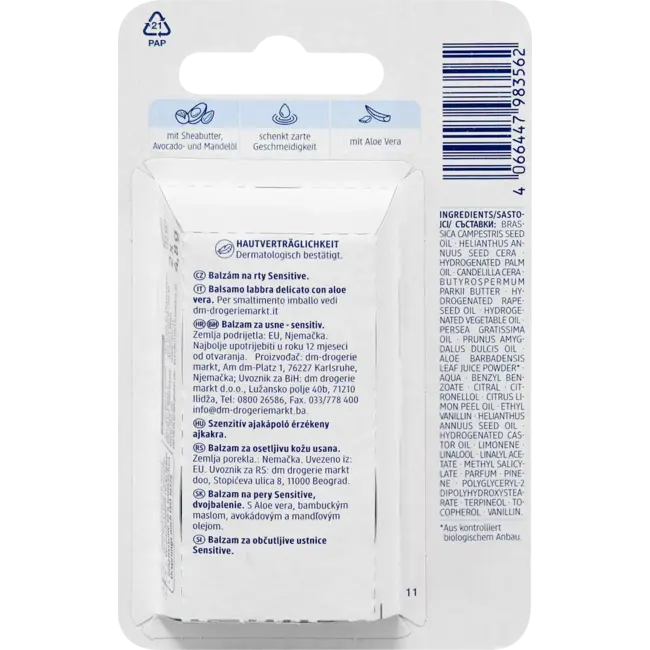 Balea Lippenverzorging Sensitive 9.6 g