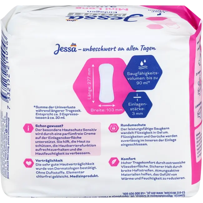 Jessa Discreet Incontinentie Verband Mini Long 16st