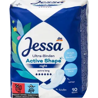 Jessa Jessa Ultra Maandverband Active Shape Night