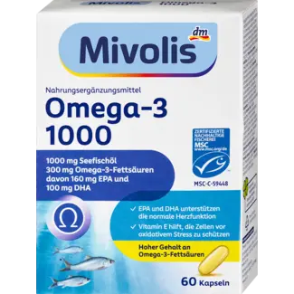 Mivolis Mivolis Omega-3 1000, Capsules 60 St.