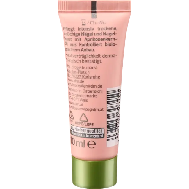 alverde NATURKOSMETIK Nagelverzorgingscrème Abrikozen 10 ml