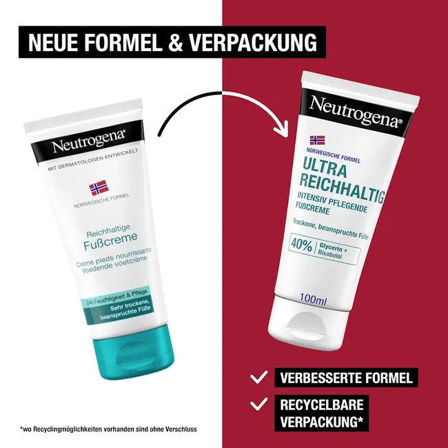 Neutrogena Voetcrème Droge Huid, Noorse Formule 100 ml