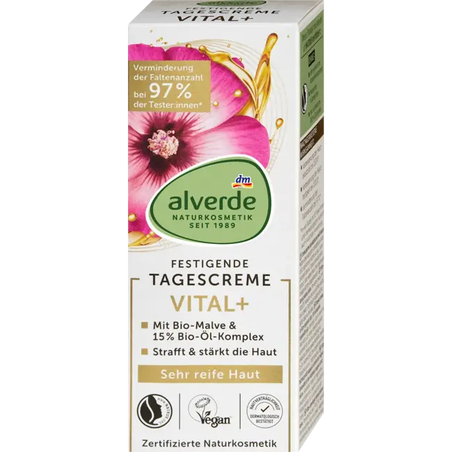 alverde NATURKOSMETIK Gezichtscrème Vital+ 50 ml