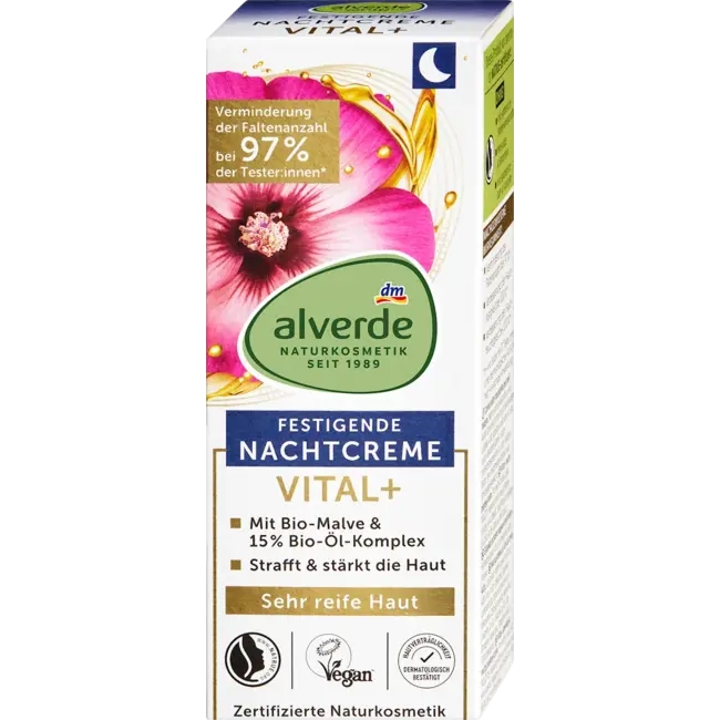 alverde NATURKOSMETIK Nachtcrème Vital + 50 ml