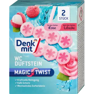 Denkmit Denkmit Wc-duftstein Magic Twist Rose & Lychee