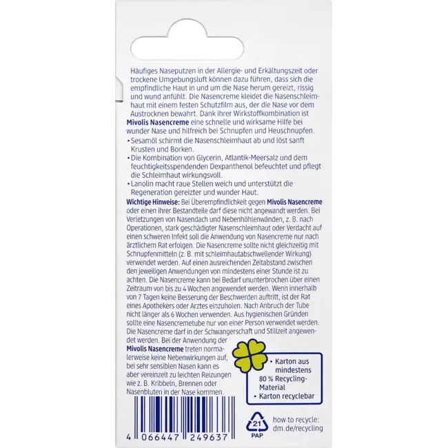 Mivolis Neuscreme 10 ml