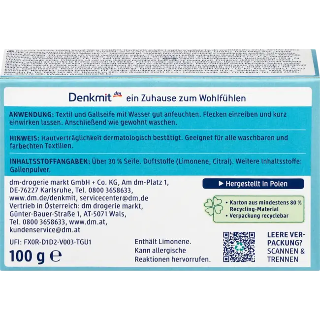 Denkmit Galzeep Voor Vlekbehandeling 100 g