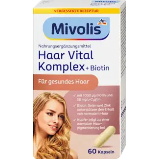Mivolis Mivolis Haar Vital Complex, Capsules 60 St.