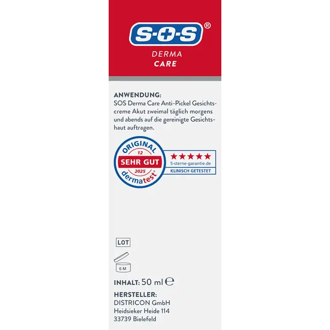 SOS Gezichtscrème Anti-puistjes 50 ml