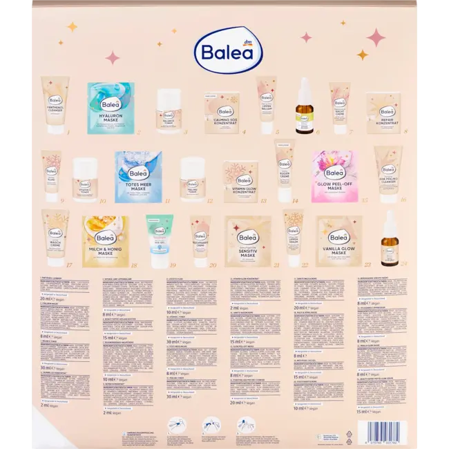 Balea Adventskalender 2026 XMAS Face Beauty Collection