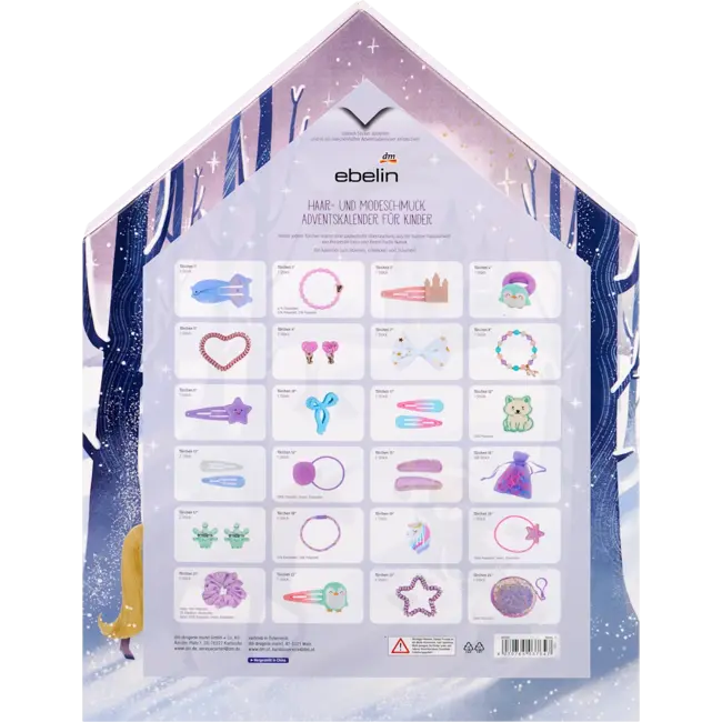 ebelin Adventskalender 2026 Haaraccessoires Kids