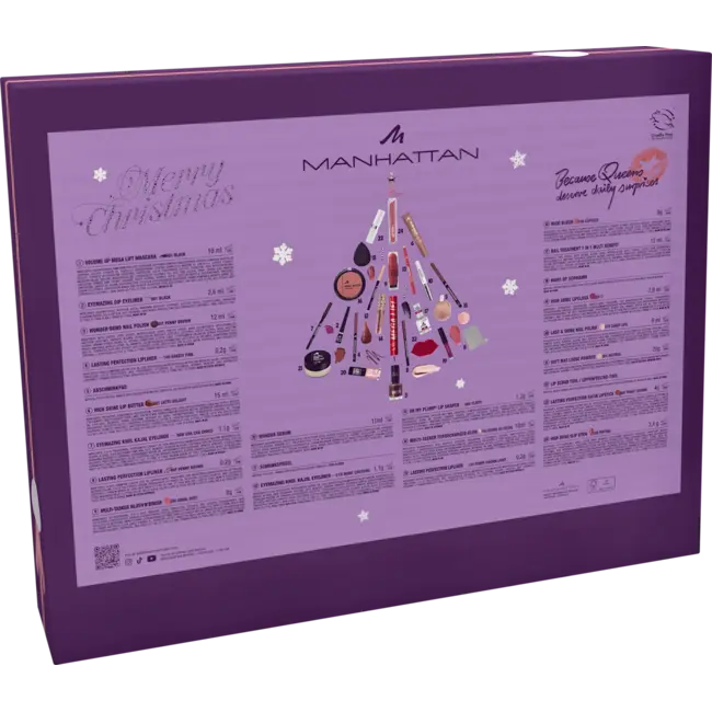 MANHATTAN Cosmetics Adventskalender 2026 MERRY CHRISTMAS