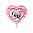 We Fiesta Folieballon Love - Wit - 46cm