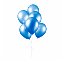 Ballonnen Metallic Blauw - 10 stuks - 30cm