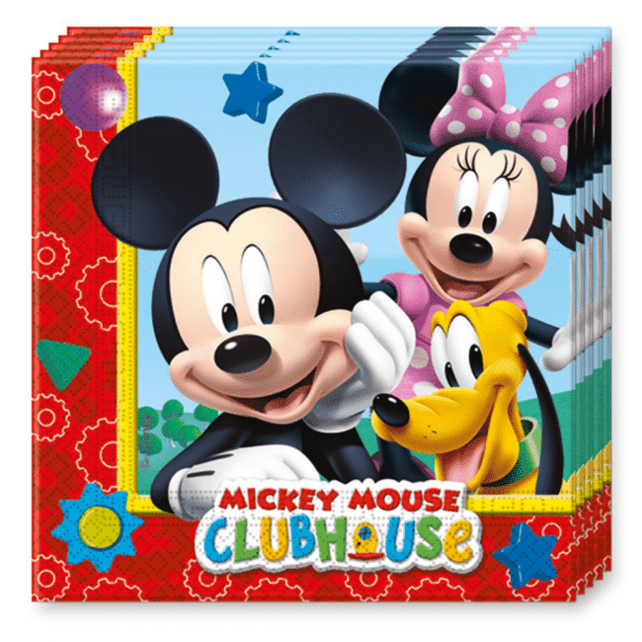 Playful Mickey Papieren servetten 33x33cm Playful Mickey Papieren servetten 33x33cm