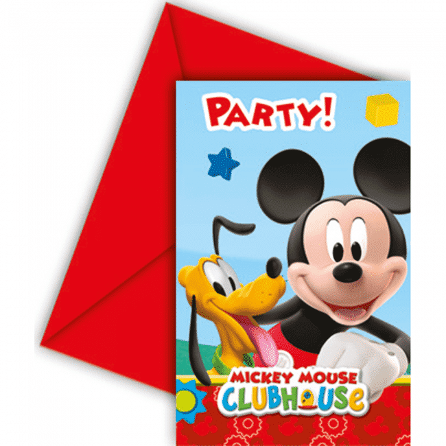 Mickey Mouse Uitnodigingen met