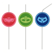 PJ Masks Papieren rietjes met afbeelding
