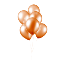 Parel oranje ballonnen 30cm 10 stuks